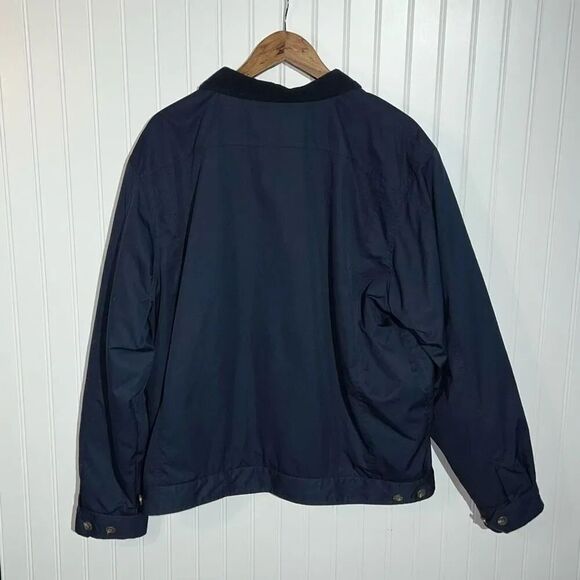 Polo Ralph Lauren Inner Fleece Full Zip Aviator Jacket Men XL Blue Snap Pocket - Picture 7 of 7
